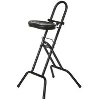 Surrey Office Stool with Height Adjustment - Black, Polyurethane