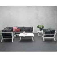 Sushi Corner Lounge Suite Set with Armchair - White