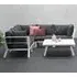 Sushi Corner Lounge Suite Set with Coffee Table - White