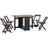 Suva Butterfly Dining Table with 4 Chairs - Blue, Pine