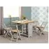 Suva Butterfly Dining Table with 4 Chairs - Grey, Pine