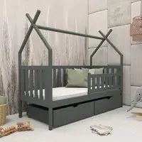 Suva Day Bed Frame - Graphite, Pine Wood