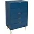 Suzuka Chest with 5 Drawers - Navy Blue, Wood