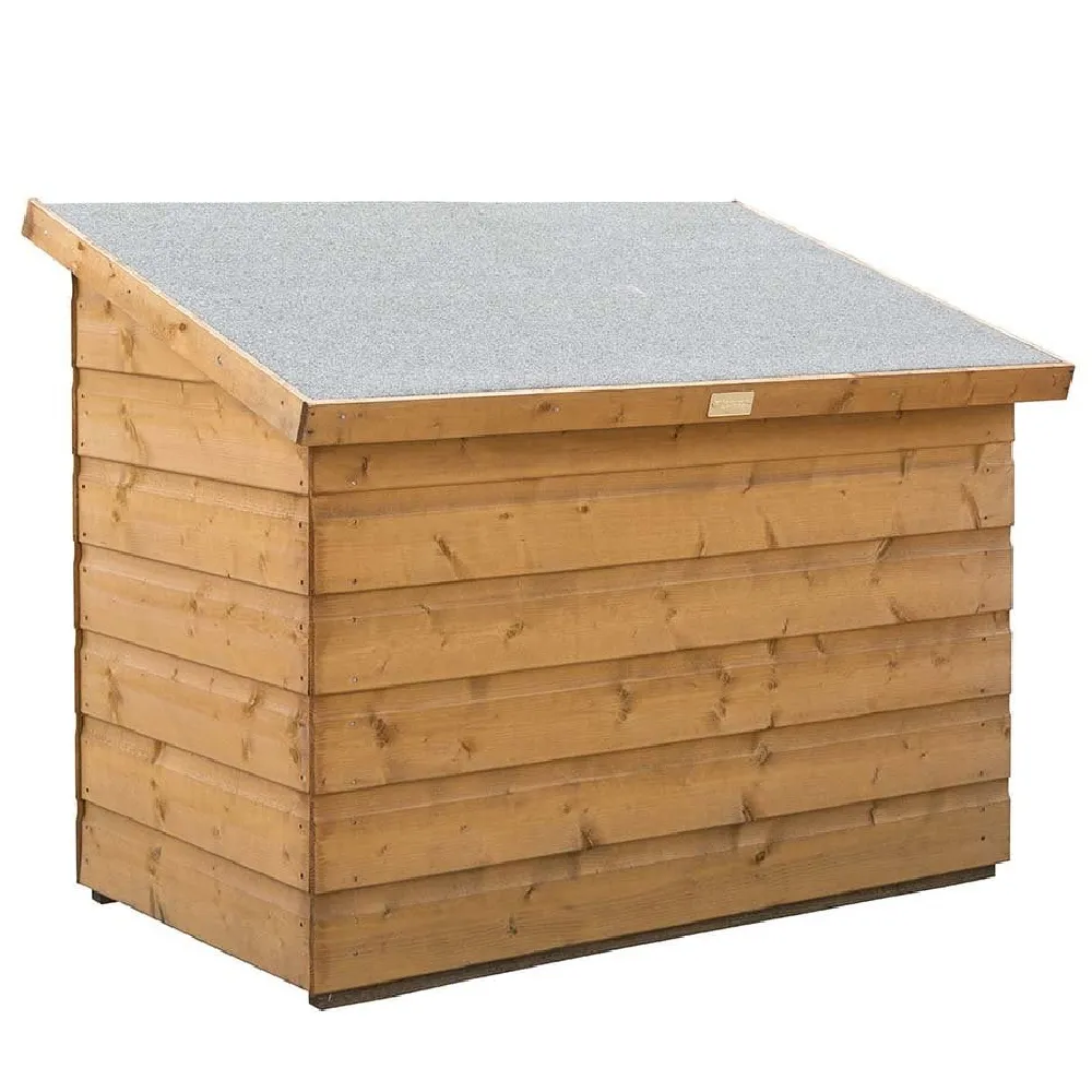 Swanton Garden Patio Chest with Lifting Lid - Honey Brown, Wood product