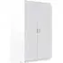 Swift Corner Wardrobe with 2 Doors - White, High Gloss