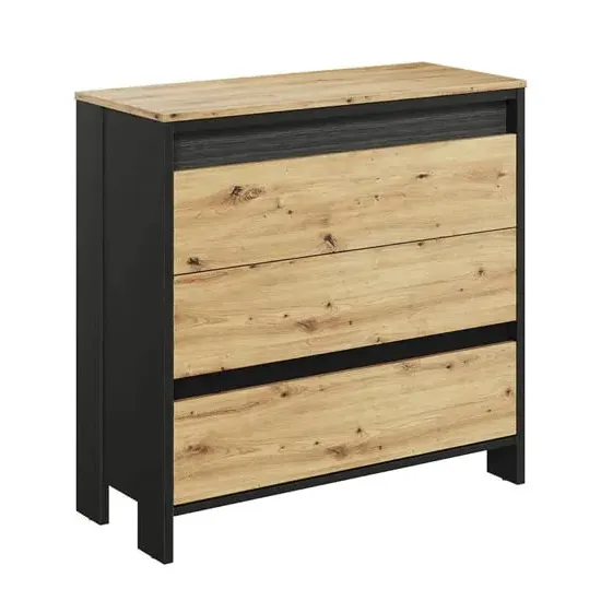 Swift Kids 3 Drawer Chest with LED - Artisan Oak