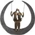 Swing Poly Design Sculpture - Antique Bronze, Grey