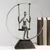 Swing Sculpture - Silver, Poly Metal
