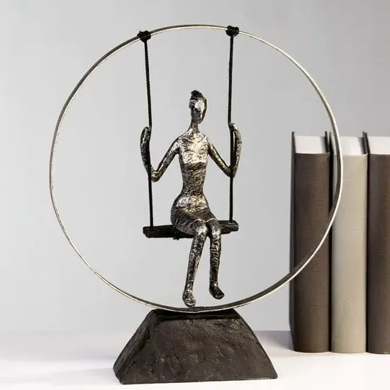 Swing Sculpture - Silver, Poly Metal image