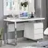 Sydney Computer Desk with 3 Drawers - White, MDF