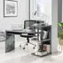 Sydney High Gloss Rotating Laptop Desk - Grey, Chrome