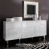 Sydney Large Sideboard with 2 Doors 3 Drawers - White, High Gloss