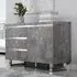 Sydney Small Sideboard with 1 Door 3 Drawer - Concrete Effect