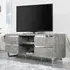 Sydney TV Stand with 4 Drawers - Concrete Effect, Wood