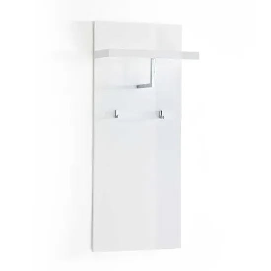 Sydney Wall Mounted Coat Stand - White, MDF image