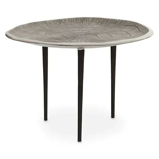 Sylva Round Coffee Table - Silver, Metal image
