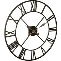 Symbia Round Wall Clock - Black, Metal