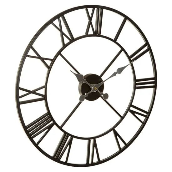 Symbia Round Wall Clock - Black, Metal image