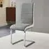 Symphony Dining Chair - Grey, Faux Leather