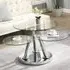 Synchro Coffee Table - Clear Glass, Chrome