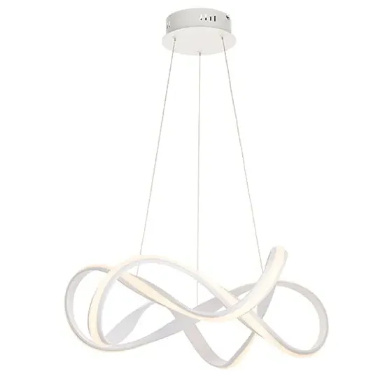 Synergy Large Ceiling Pendant Light - Sand White, Metal image