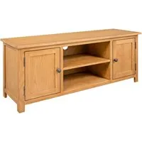 Syracuse TV Stand with 2 Doors - Natural, Oak alternate view