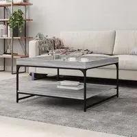 Tacey Coffee Table with Undershelf - Grey, Oak