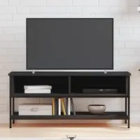 Tacey TV Stand with 2 Open Shelves - Black