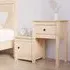 Tadria Bedside Cabinet with 1 Door 1 Drawer - Natural, Pinewood