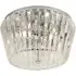 Taira 3 Light Crystal Glass Ceiling Flush Light - Chrome