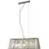 Taira 4 Light Crystal Glass Ceiling Pendant Light - Chrome
