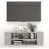 Taisa Wall Hung TV Stand with Shelves - Concrete Effect
