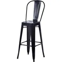 Talli High Bar Chair - Black, Metal