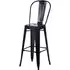 Talli High Bar Chair - Black, Metal