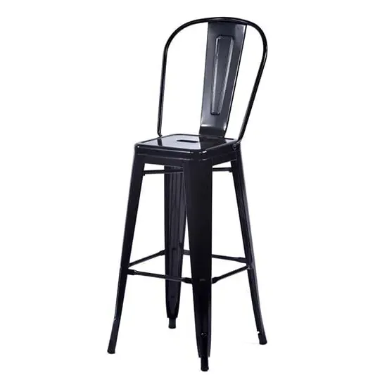 Talli High Bar Chair - Black, Metal image