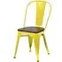 Talli Metal Side Chair - Yellow, Timber