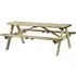 Tallis Large Picnic Bench - Green, Wood