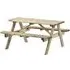 Tallis Small Picnic Bench - Green, Wood