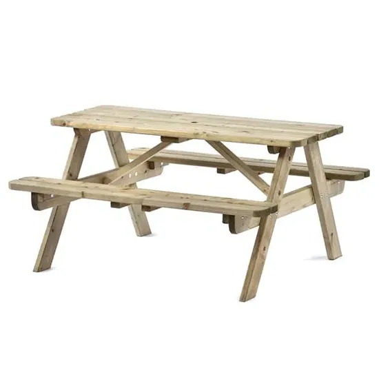 Tallis Small Picnic Bench - Green, Wood image