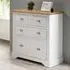 Talox 4 Drawer Chest - White, Oak
