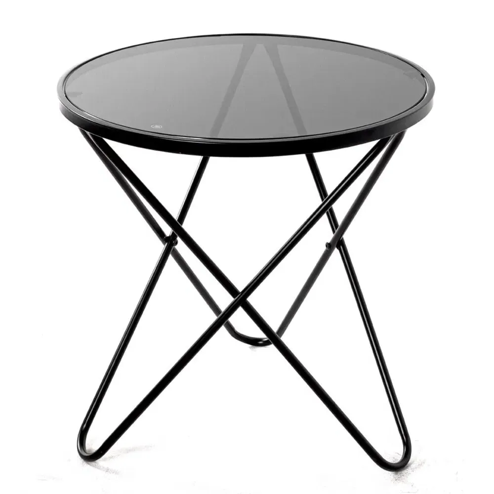 Tama End Table - Black, Glass