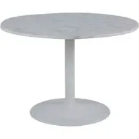 Tama Round Dining Table - White, Marble