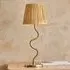 Tampa Fabric Table Lamp - Aged Brushed Brass