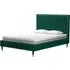 Tamper Double Bed - Green, Velvet