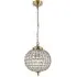 Tanaro Ceiling Pendant Light - Antique Brass, Glass