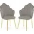 Tania Dining Chairs - Grey, Velvet