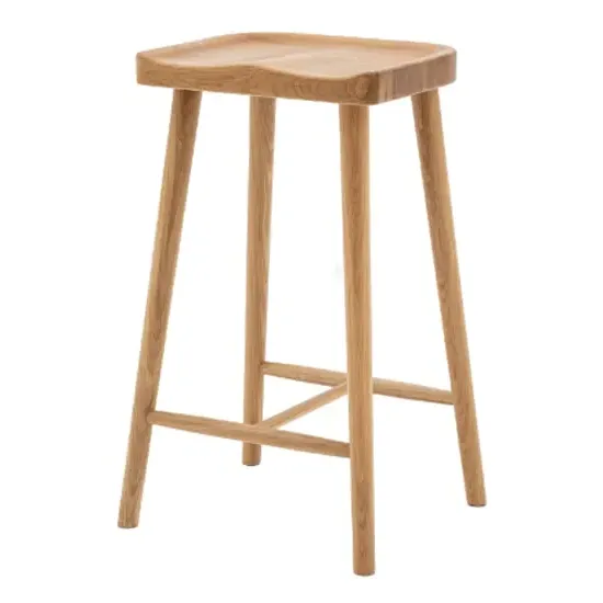 Tanta Wooden Bar Stool - Natural, Oak image