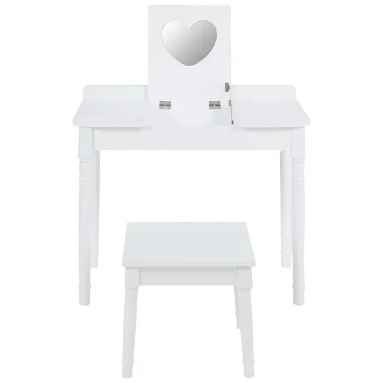 Tapecue Dressing Table and Chair Set - White image