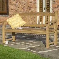 Taplow 3-Seater Garden Bench - Natural