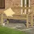 Taplow 3-Seater Garden Bench - Natural